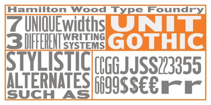 Silvertone wood type font free download